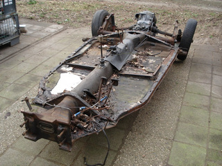 Kever chassis als donor voor Pilgrim 356 Speedster